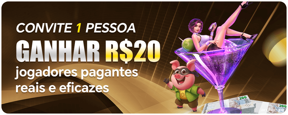 Bônus boas-vindas archerypg R$100